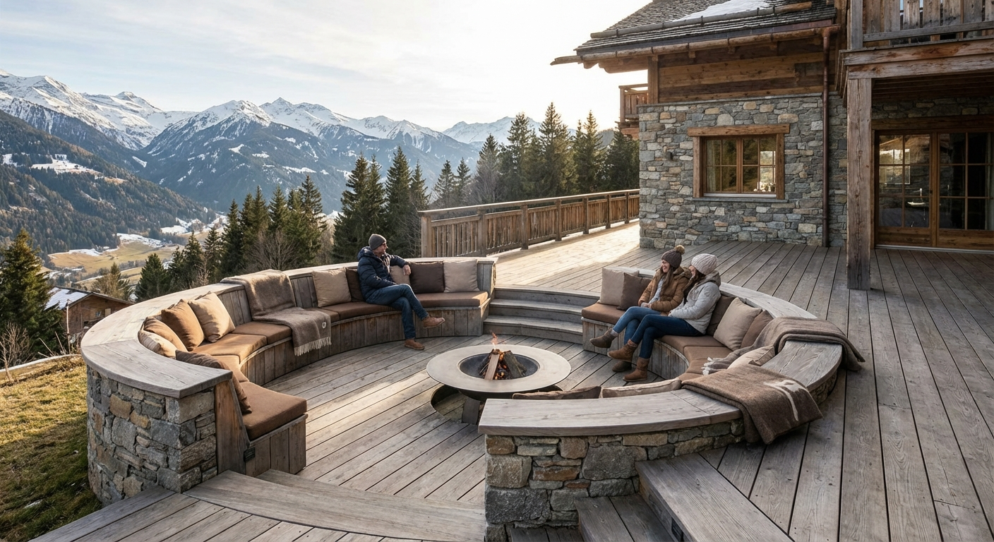 How Built-In Seating Transforms Decks in Alpine Homes